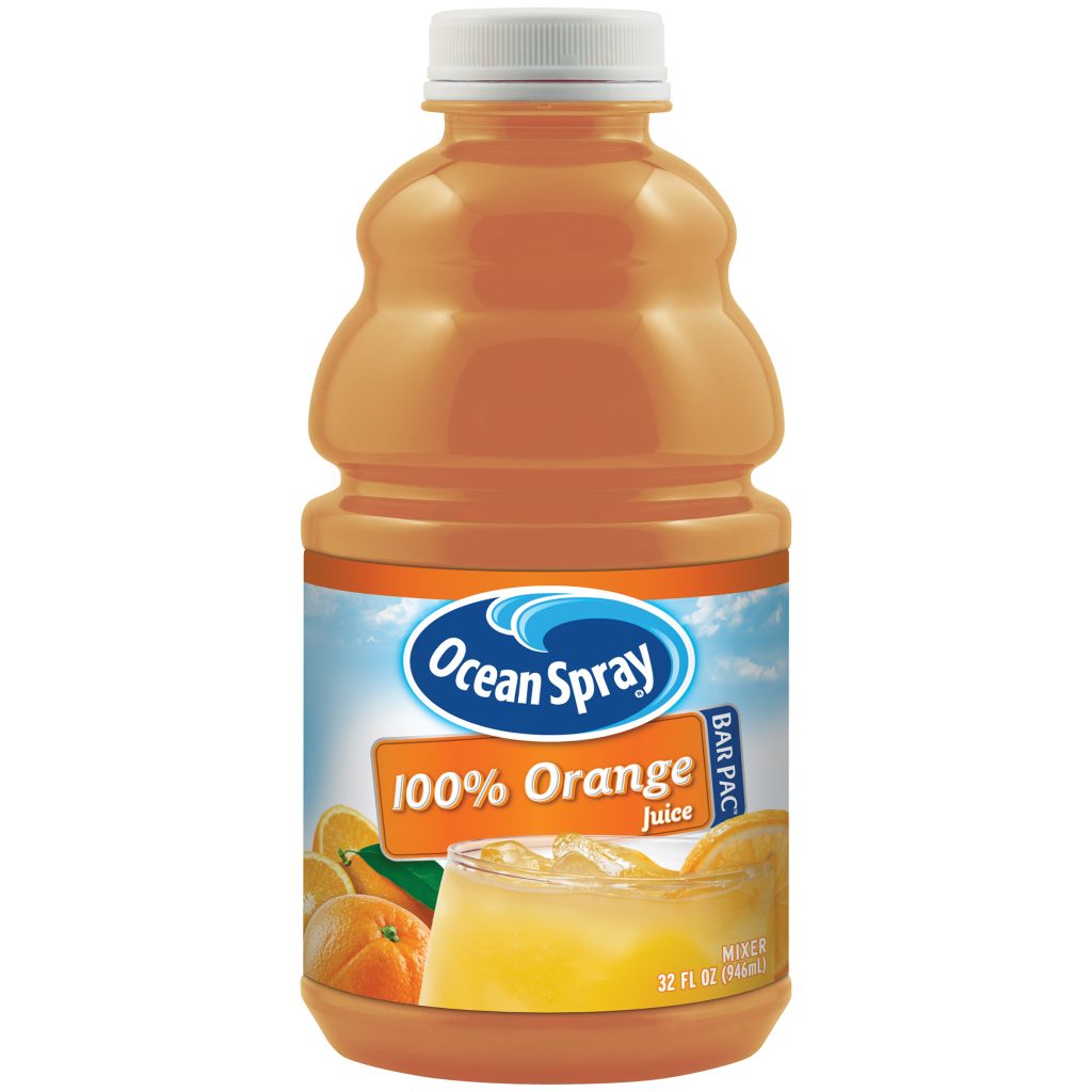 Orange Juice 32OZ Ocean Spray Bar Pac 12CS