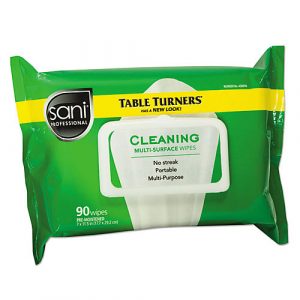 Cleaner Disinfectant Wipes 90CT Table Turners 12CS