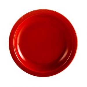 Plate  6.5" Red Las Vegas Stoneware 3DZ