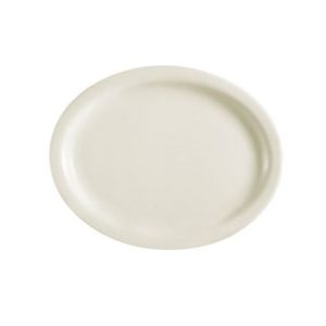 Platter  9.5" Narrow Rim Am White 2DZ