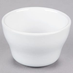 Bowl 7.25OZ 4" Bouillon Clinton Rolled Edge Super White Porcelain 3DZ