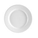 Plate  9.75" Clinton Rolled Edge Super White Porcelain 2DZ