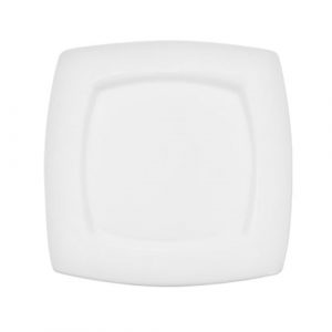 Plate  6" Clinton Square in Square Plate Super White Porcelain 3DZ