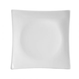 Plate  9" Square Sushia Super White Porcelain 2DZ