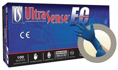 Glove Nitrile Small BLUE   Powder Free 3.2mil 100CS
