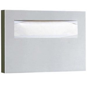 Dispenser Toilet Seat Cover Stainless Steel 15.75x11x2"1EA