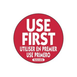 Label Removable"Use First" 2" 500 Roll