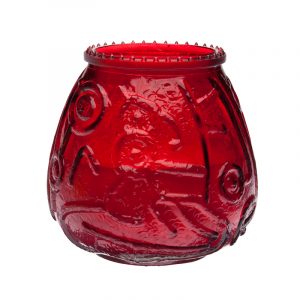 Candle 3.75" Eurovenetian Red 12CS