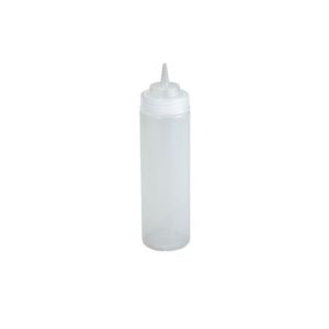 Squeeze Bottle 12OZ Clear Wide Mouth 6CS
