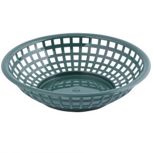Basket Round 8x2.38" Forest Green 1DZ