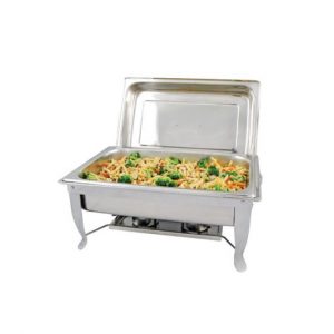 Chafer Set 8QT Full Size 4" Water/2.5" Deep Pan Heavy Wt. Mirror Finish 1EA