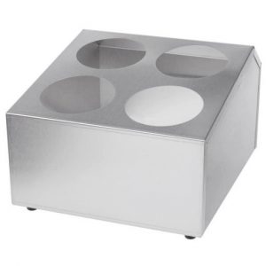 Flatware Holder 4-Cylinder SS 1EA