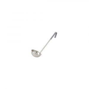 Ladle 12OZ Stainless w/Hook Grey Handle 1EA