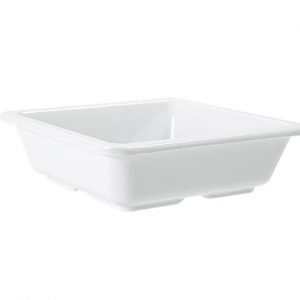 Bowl 6OZ 4.75" Melamine White Square Side Dish 1DZ