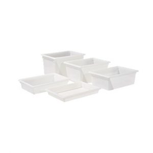 Food Storage Box 18x26x15" Polycarb Std Weight WHITE 1EA