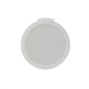 Food Storage Container Lid Polypropelyne fits 6QT & 8QT White Round 1EA