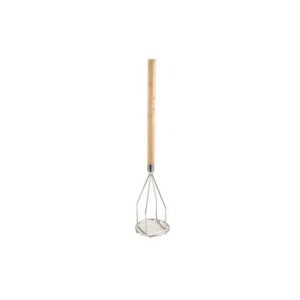 Potato Masher 24.5" Wood Handle 5" Round 1EA