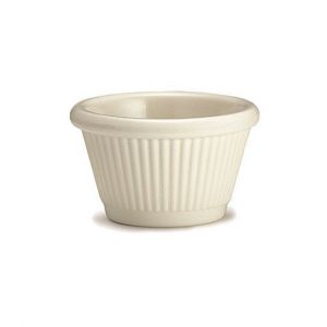 Ramekin 3OZ Melamine Fluted Bone 1DZ