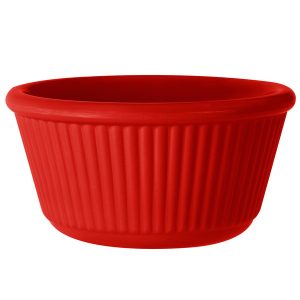 Ramekin 4OZ D3.25" Melamine Fluted Red 4DZ