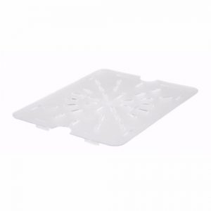 Food Storage Container Drain Shelf 1/2 Size Polycarb 1EA, L10-1/4" x W7-7/8"