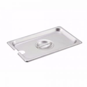 Steam Table Lid 1/4 Size Slotted 1EA..L10-1/5" x W6-1/5" x D1/2"..