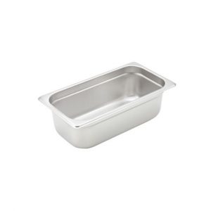 Steam Table Pan 1/3 Size Anti-Jam Hvy Wt 1EA,   L12-3/4" x W 6-7/8" x D4"