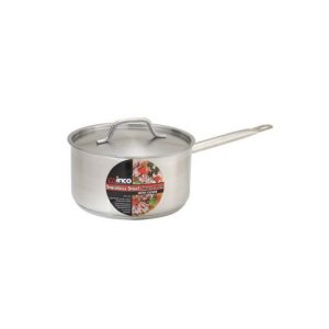 Pan Sauce w/Cover 4.5QT Stainless Steel 7.9x5.5" 1EA