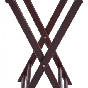 Tray Stand 32" Wood Mahogany 1EA