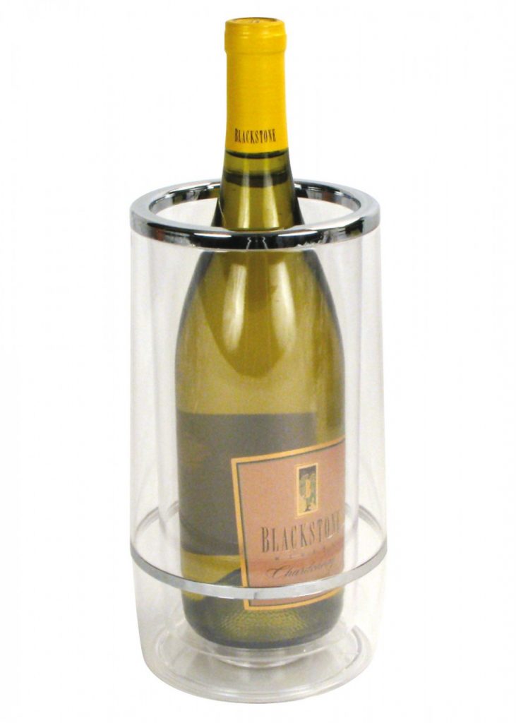 Wine Chiller 9" Acrylic Clear Insulated 1EA