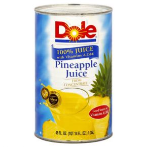 Pineapple Juice 46OZ Dole 12CS