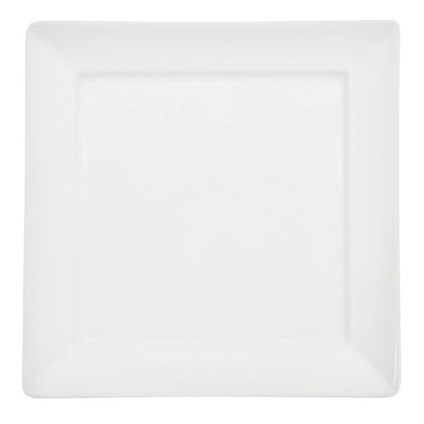 Plate 11.5" Square French Square Bone White Thin 1DZ